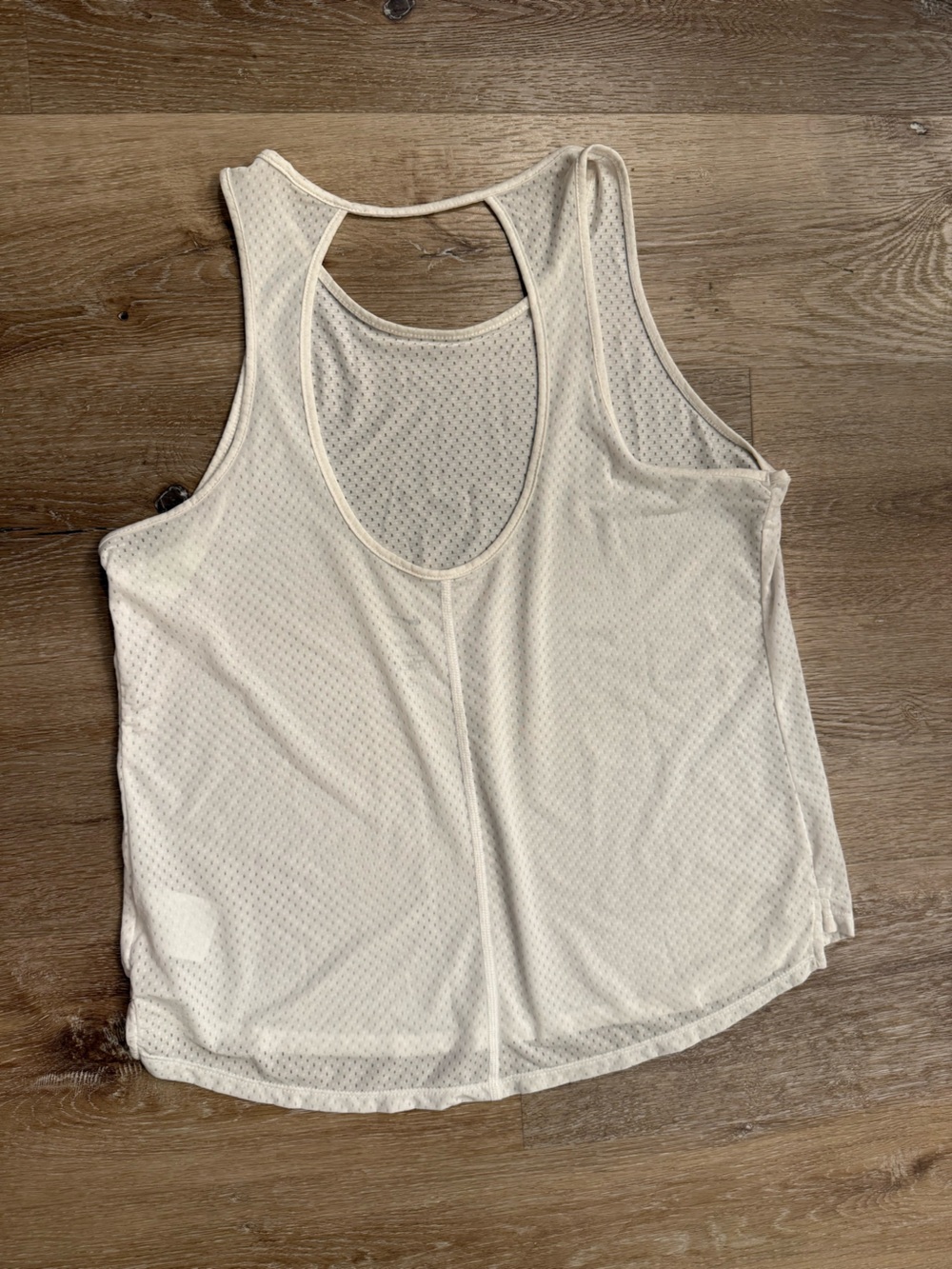 Nike White Mesh Racerback Performance Tank - Picture 2 of 4
